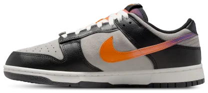 Nike Dunk Low Retro Premium - Medium Grey/Orange Peel/Black - Image 2