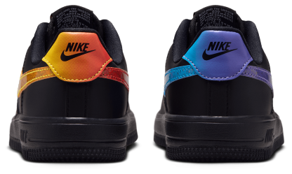 Nike Air Force 1 Low 童款 - Black/Purple - Image 3