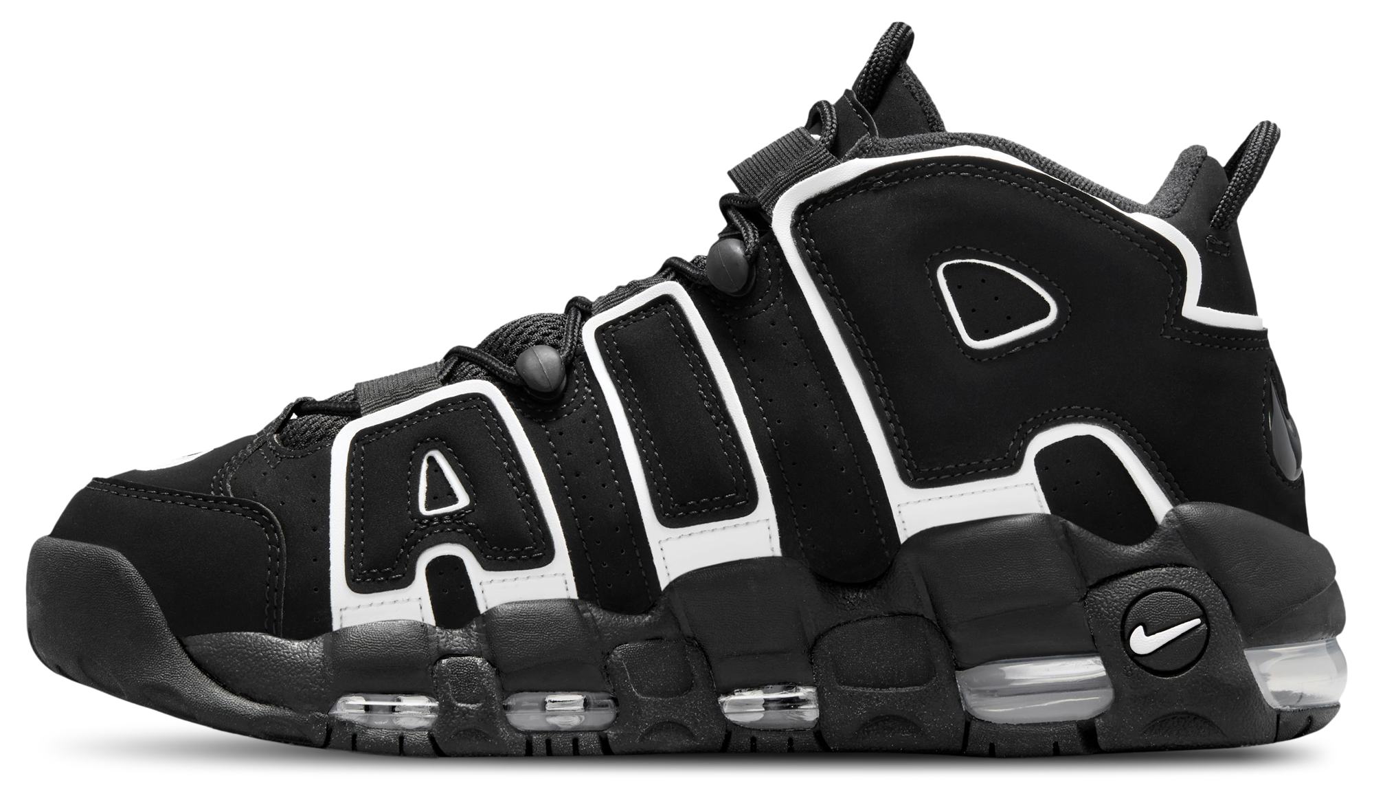 Nike Air More Uptempo '96 - Black/White - Image 2
