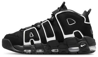 Nike Air More Uptempo '96 - Black/White - Image 2