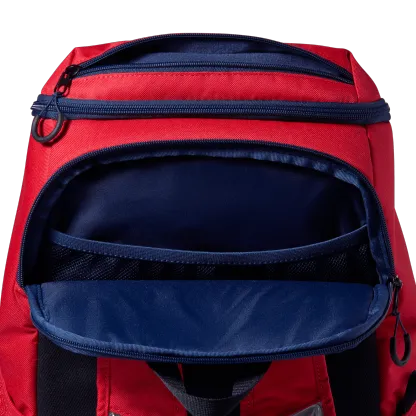 Nike Varsity Elite Backpack - Black/University Red/Metallic Gold - Image 7