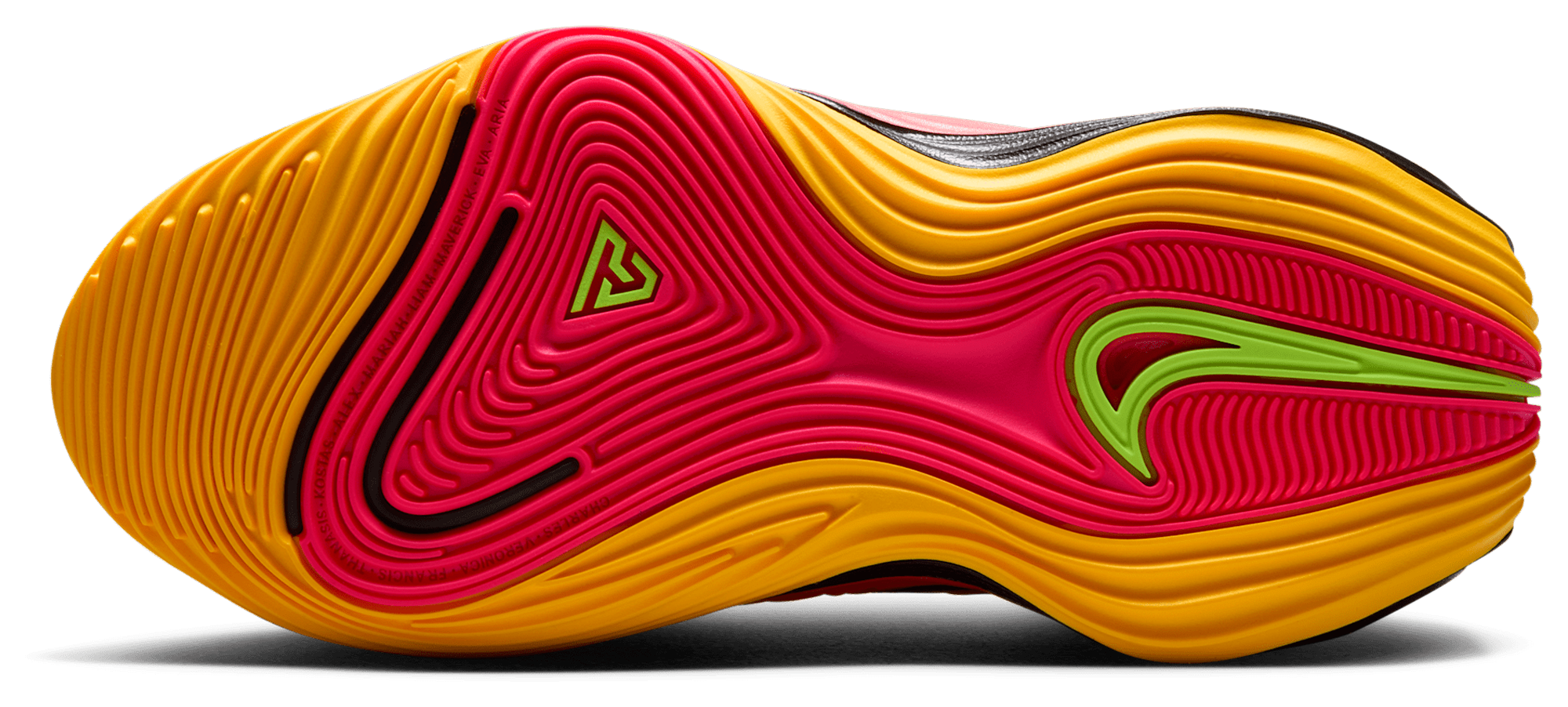 Nike Giannis Immortality 5 童款 - Laser Crimson/Metallic Silver/Laser Orange - Image 5