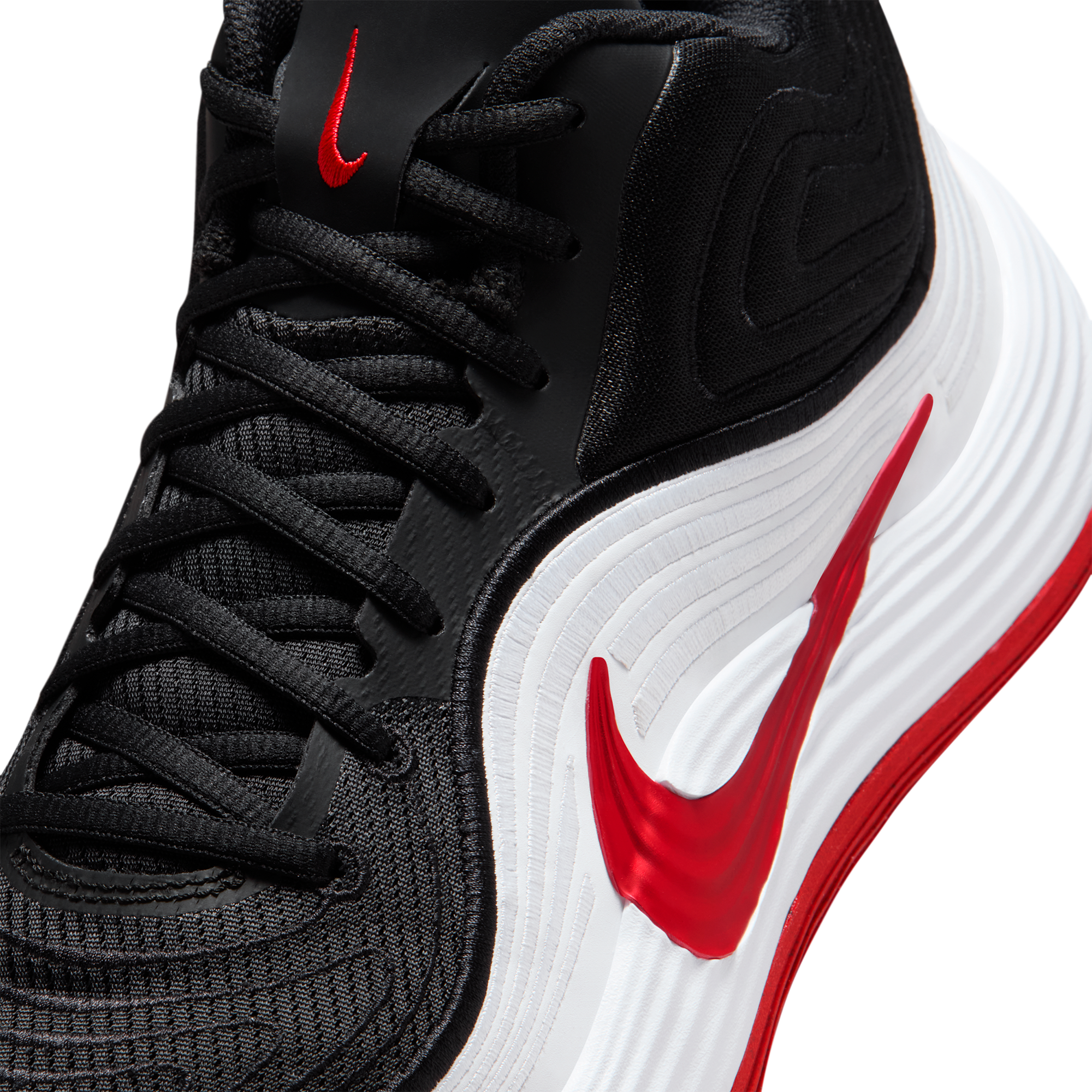 Nike Precision 8 Mid - Black/University Red/White - Image 6