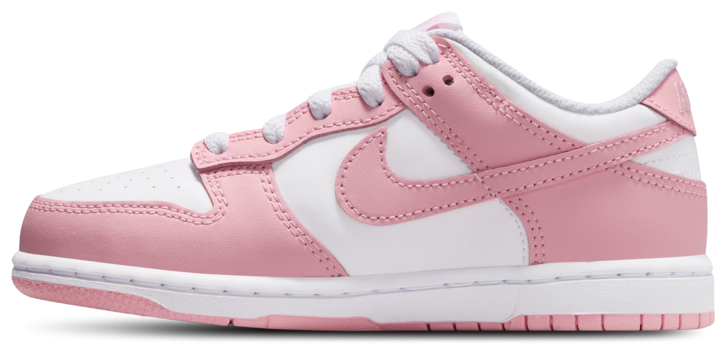 Nike Dunk Low 童款 - Medium Soft Pink/White - Image 2