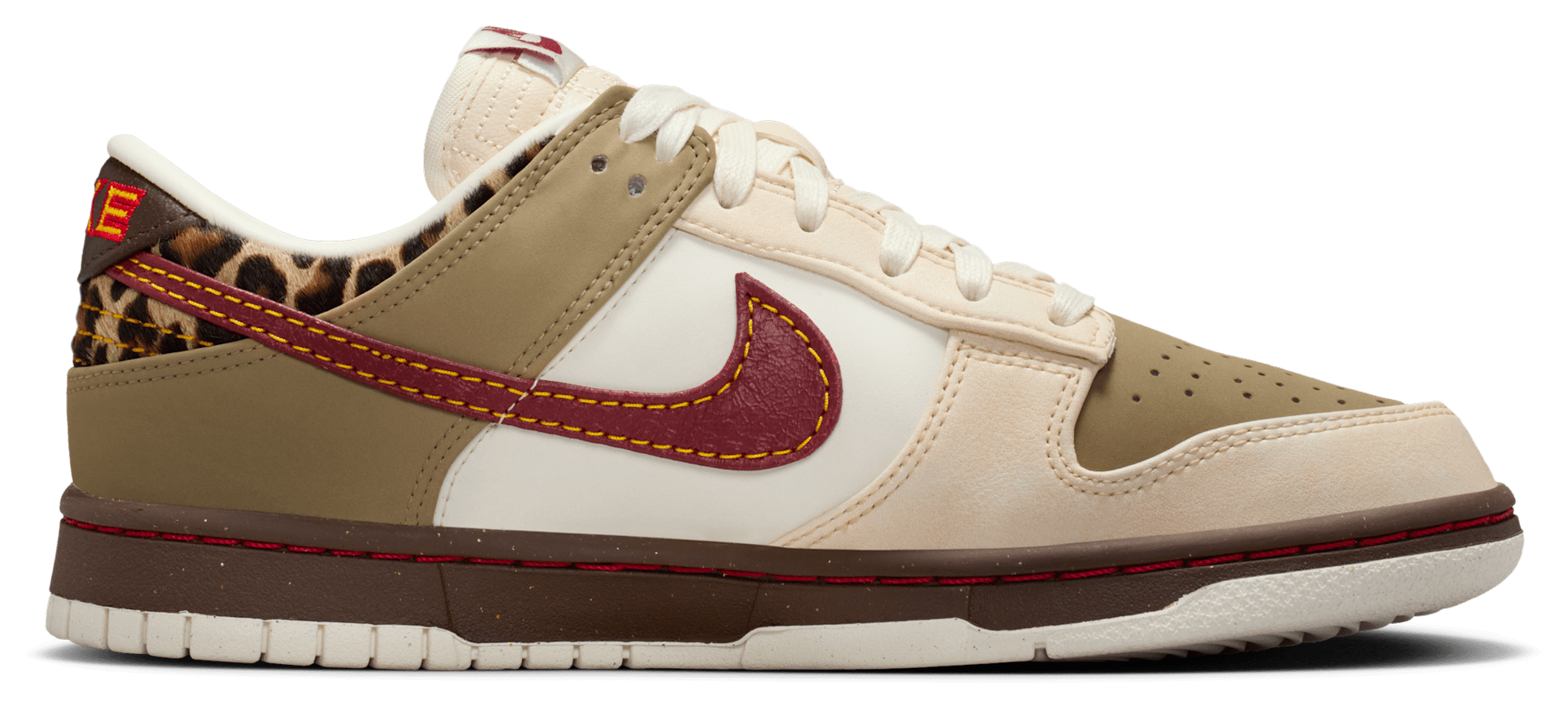 Nike Dunk Low NA29 - Baroque Brown/Khaki/Team Red - Image 1