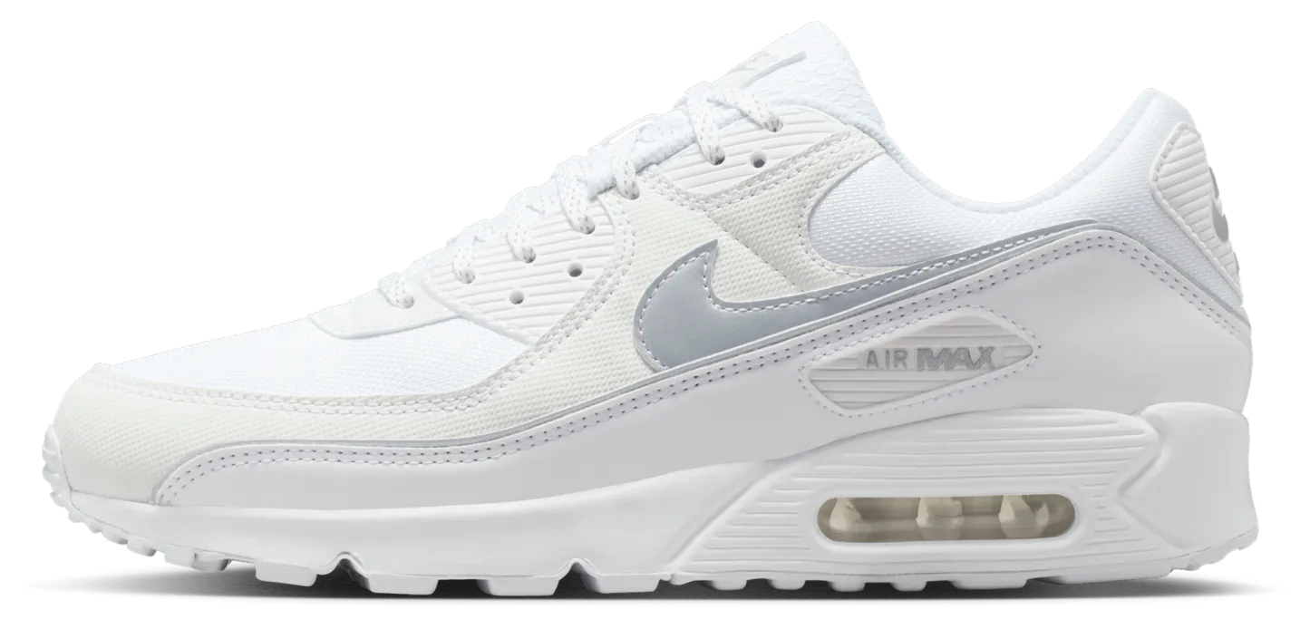 Nike Air Max 90 Prm Reflect - White/Mtlc Silver/White - Image 2