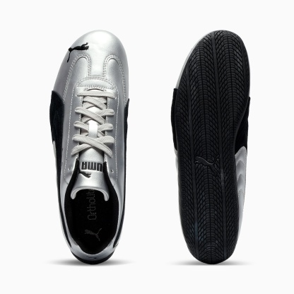 Speedcat Metallic Women's Sneakers - PUMA Silver-PUMA Black - 6
