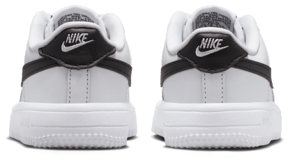 Nike Air Force 1 Low Lace 童款 - White/Black - Image 3