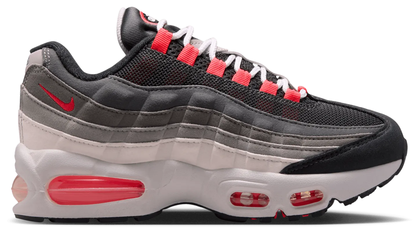 Nike Air Max 95 童款 - Anthracite/Solar Red - Image 1