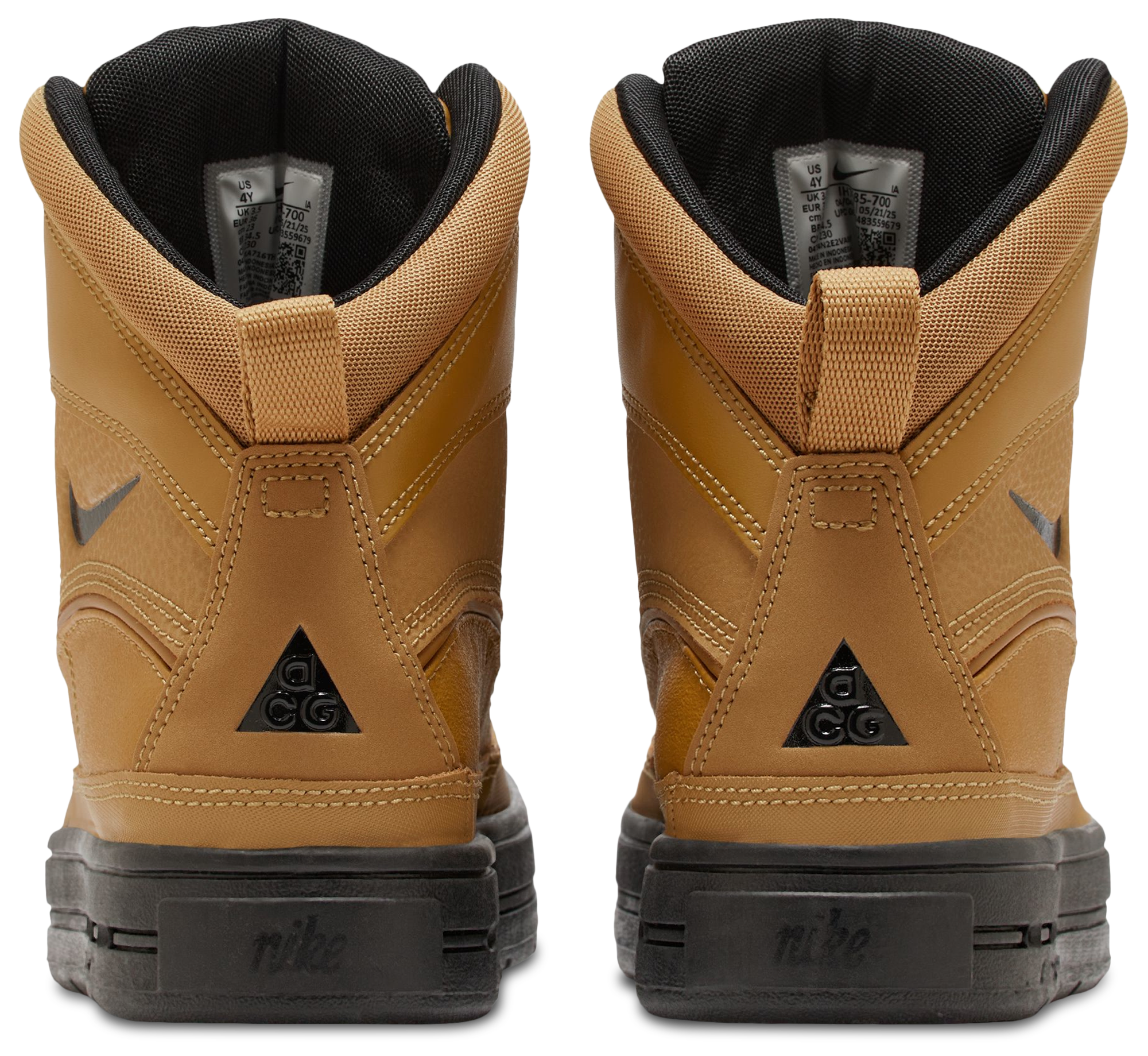 Nike Woodside II High 童款 - Tan/Black - Image 3