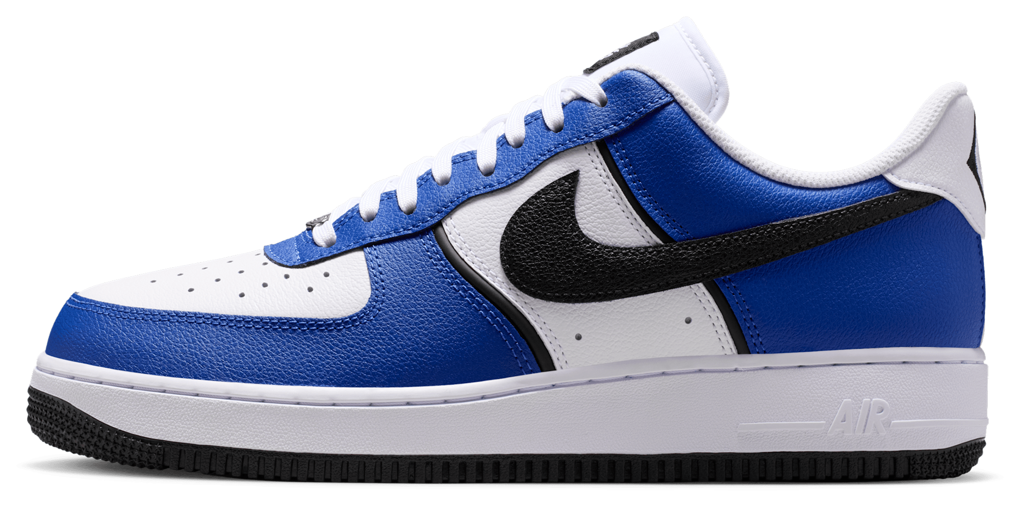 Nike Air Force 1 '07 LV8 - White/Black/Old Royal - Image 2