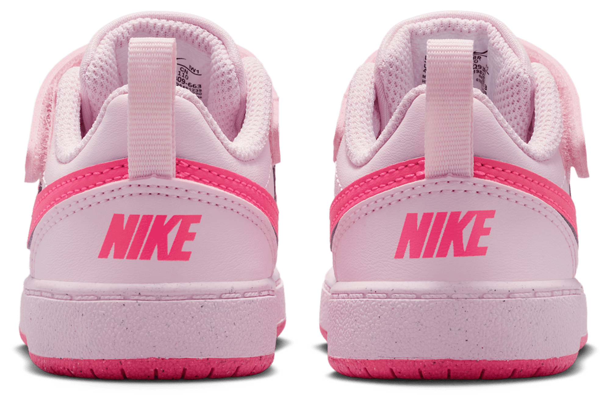Nike Court Borough Low Recraft 童款 - Pink/White - Image 3