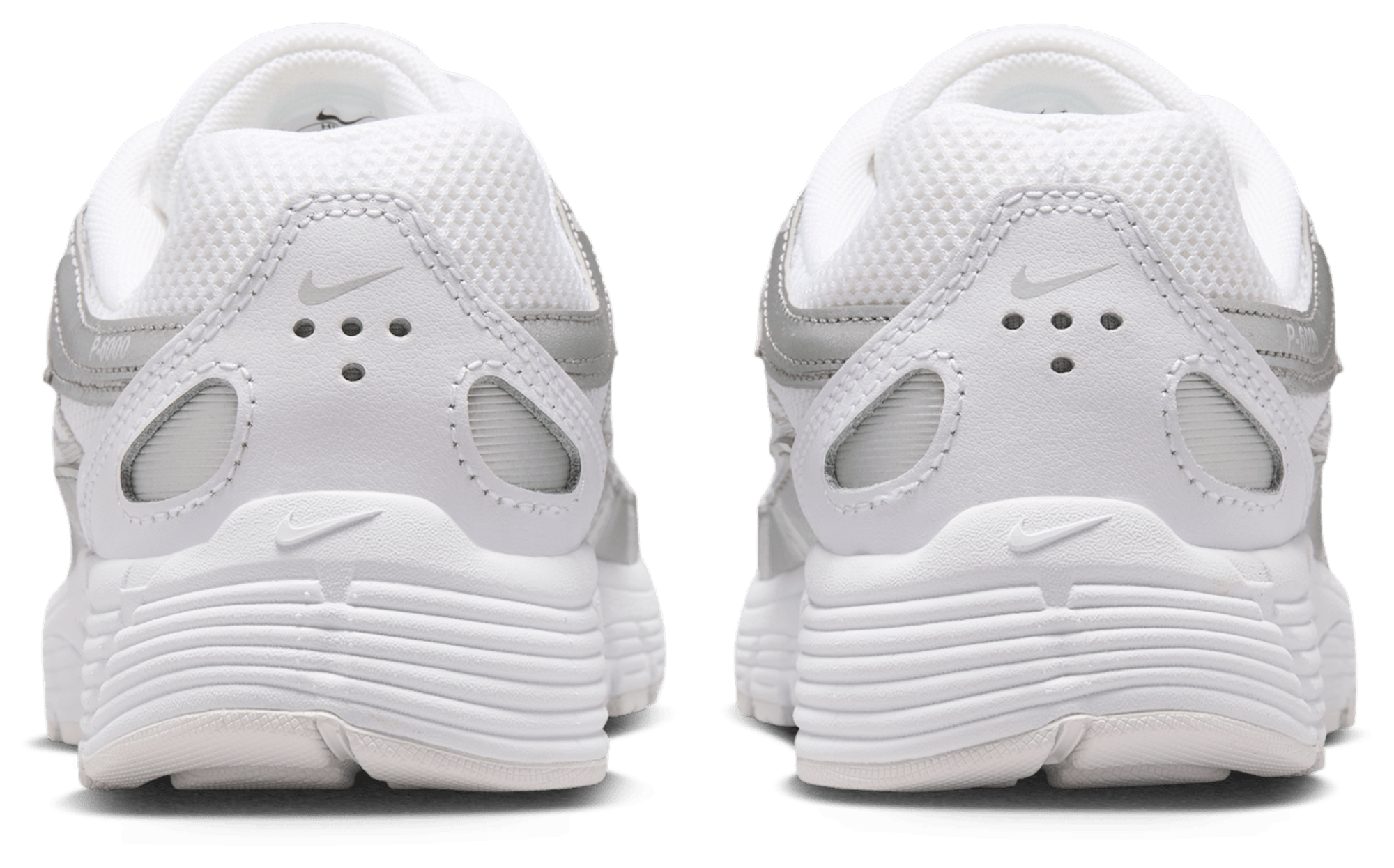 Nike P-6000 童款 - White/White/Silver - Image 3