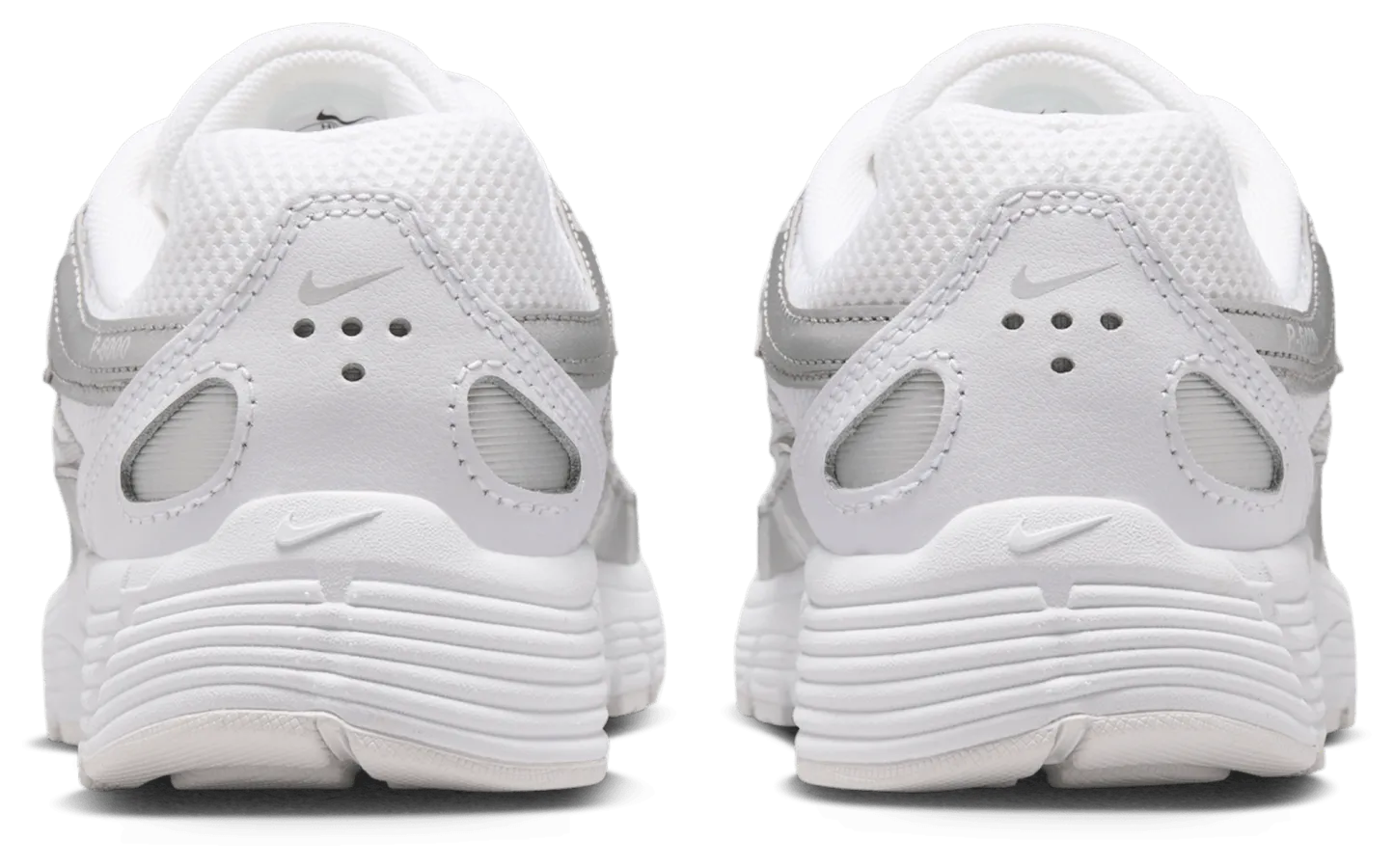 Nike P-6000 童款 - White/White/Silver - Image 3