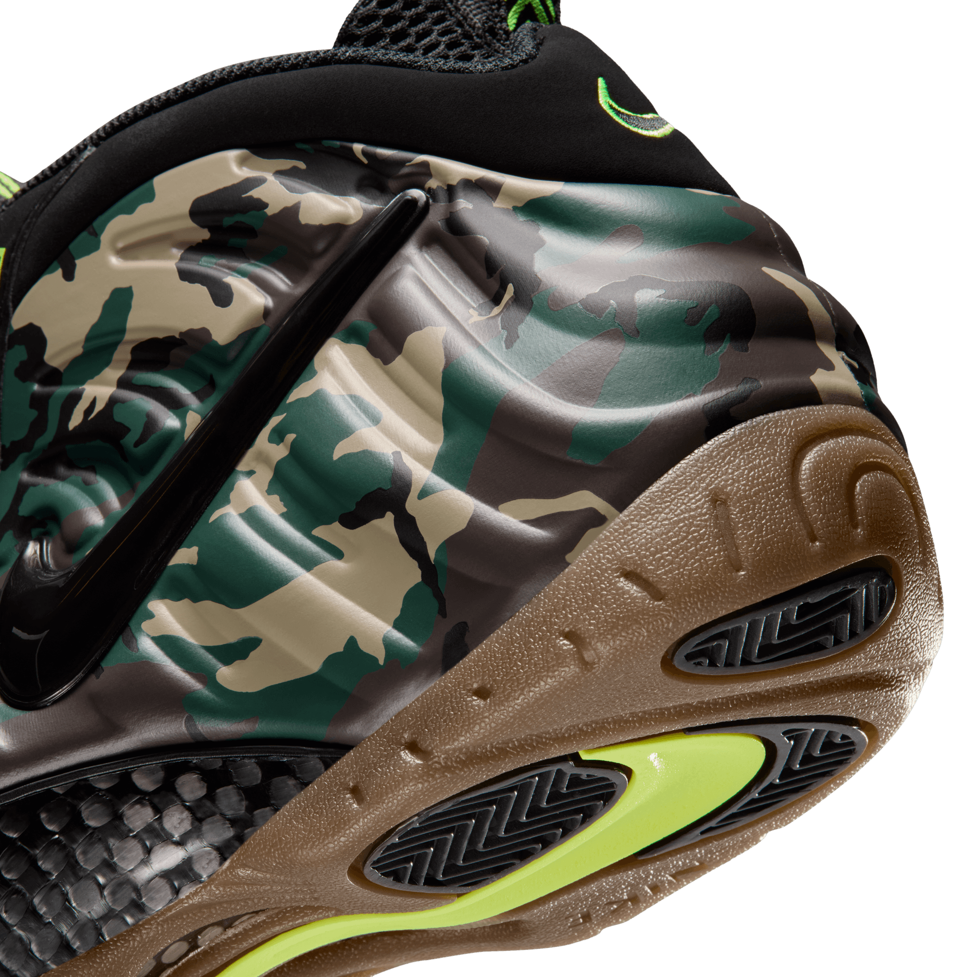 Nike Air Foamposite Pro - Men's - Black/Green - Image 8