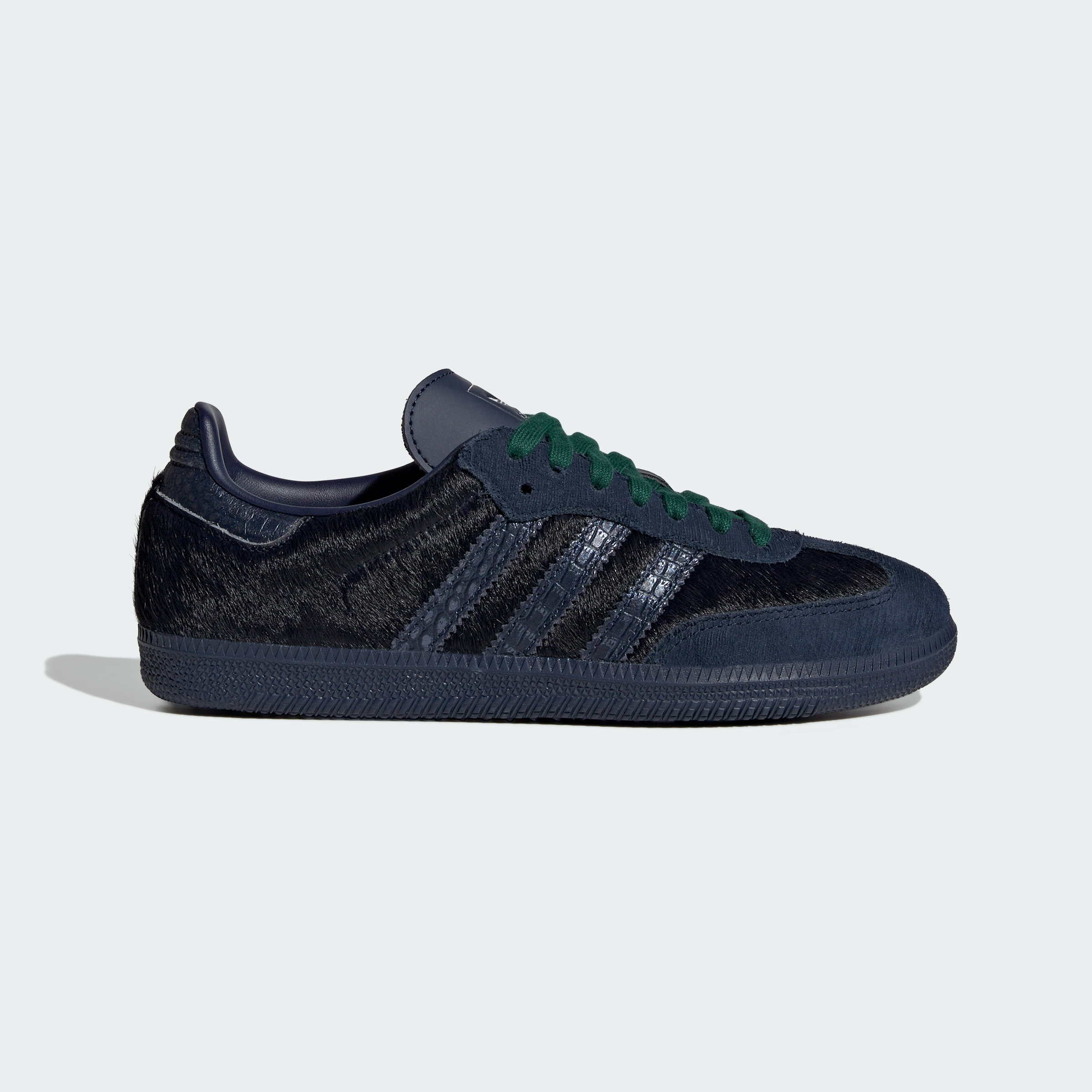 adidas SAMBA OG SHOES - Night Indigo / Night Indigo / Collegiate Green - View 3