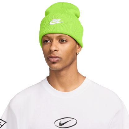 Nike Peak Futura Beanie - Volt/White - Image 1