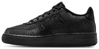 Nike Air Force 1 Low 童款 - Black/Black/Black - Image 2