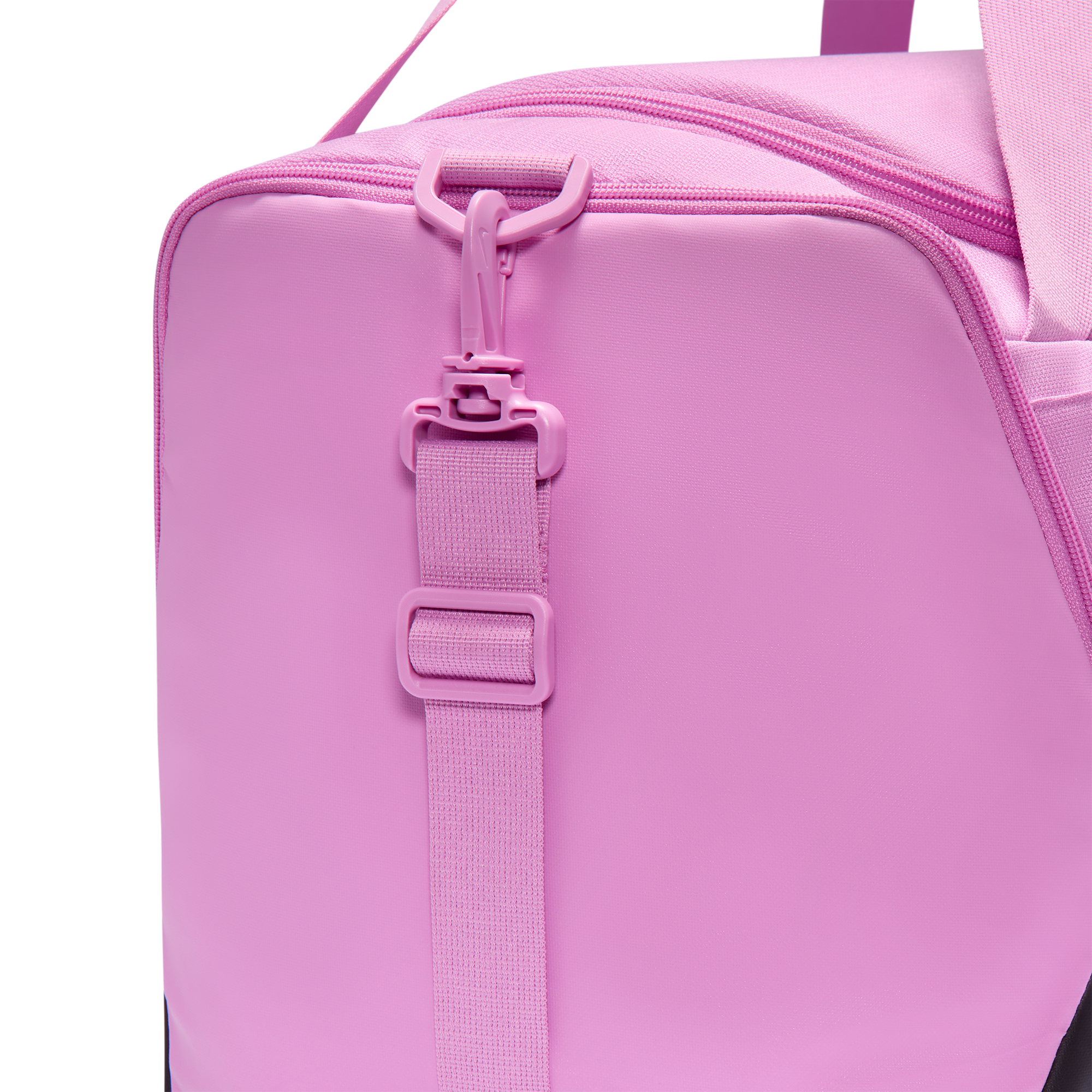Nike Brasilia Small Duffel - Lt Magenta/Black/Black - Image 7