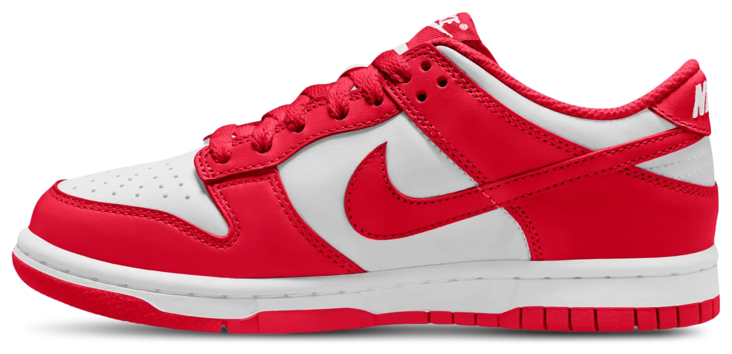 Nike Dunk Low - Kids - University Red/White - Image 2