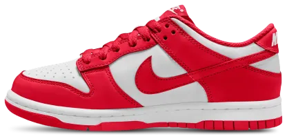Nike Dunk Low - Kids - University Red/White - Image 2