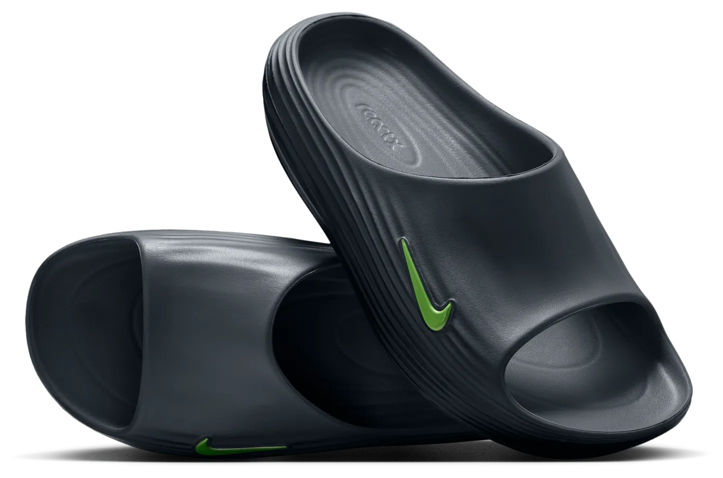 Nike Reactx Rejuven8 Slides - Volt/Cool Grey/Black - Image 5