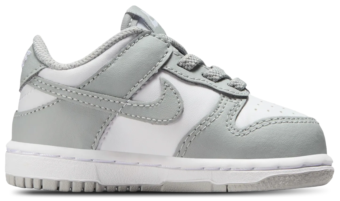 Nike Dunk Low 童款 - White/Light Smoke Grey/White - Image 1