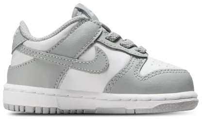 Nike Dunk Low 童款 - White/Light Smoke Grey/White - Image 1