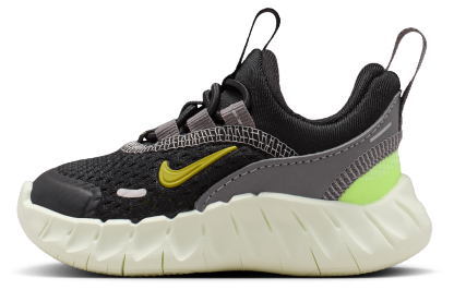 Nike Free Ride 童款 - Black/Saffron Quartz/Pencil Point - Image 2