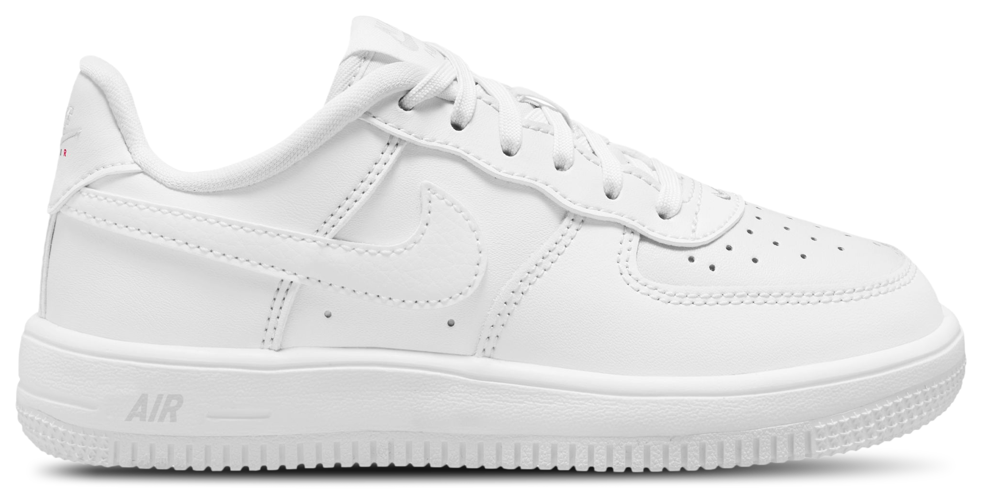 Nike Air Force 1 Low Lace 童款 - White/White - Image 1