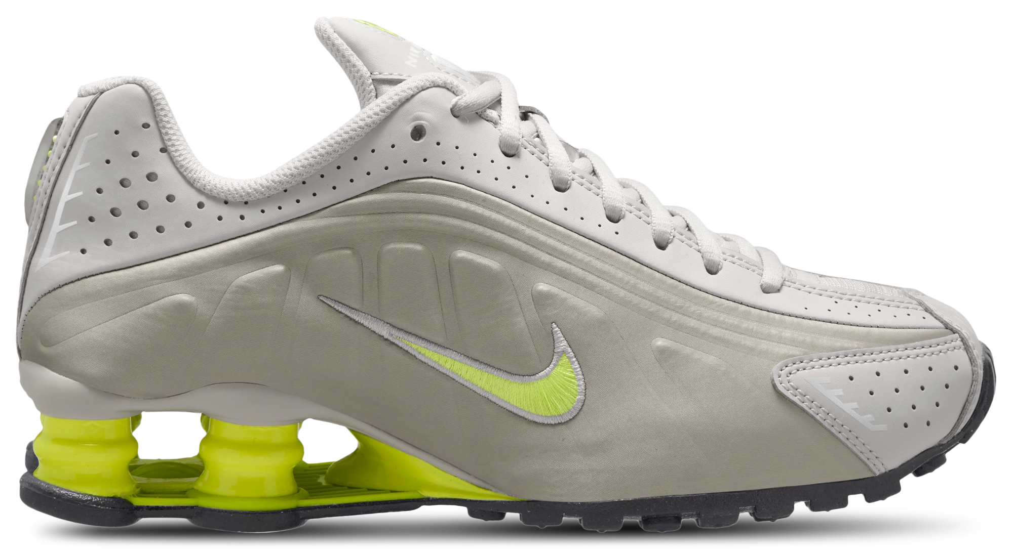 Nike Shox R4 童款 - College Grey/Volt - Image 1