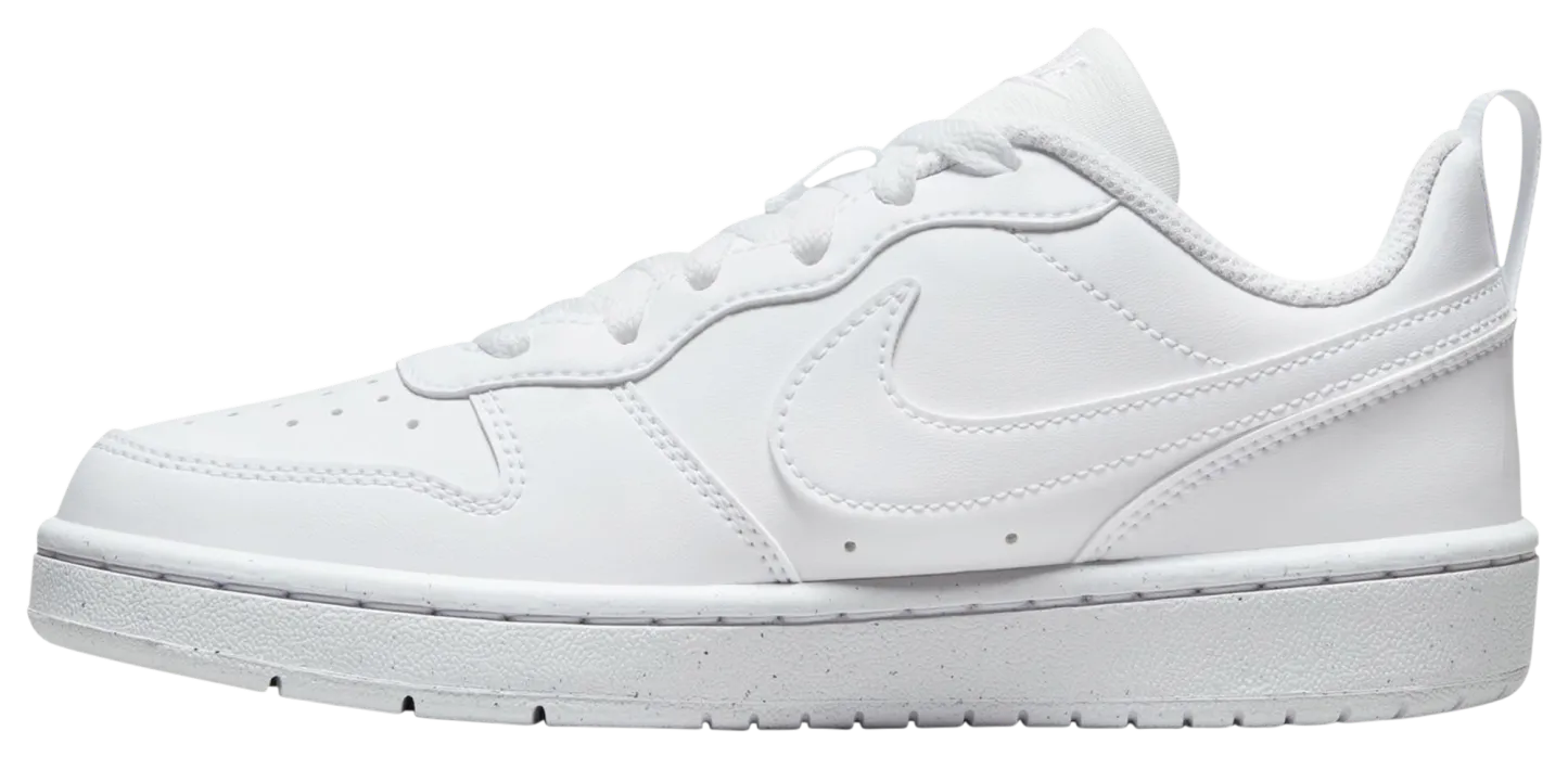 Nike Court Borough Low Recraft 童款 - White/White - Image 3