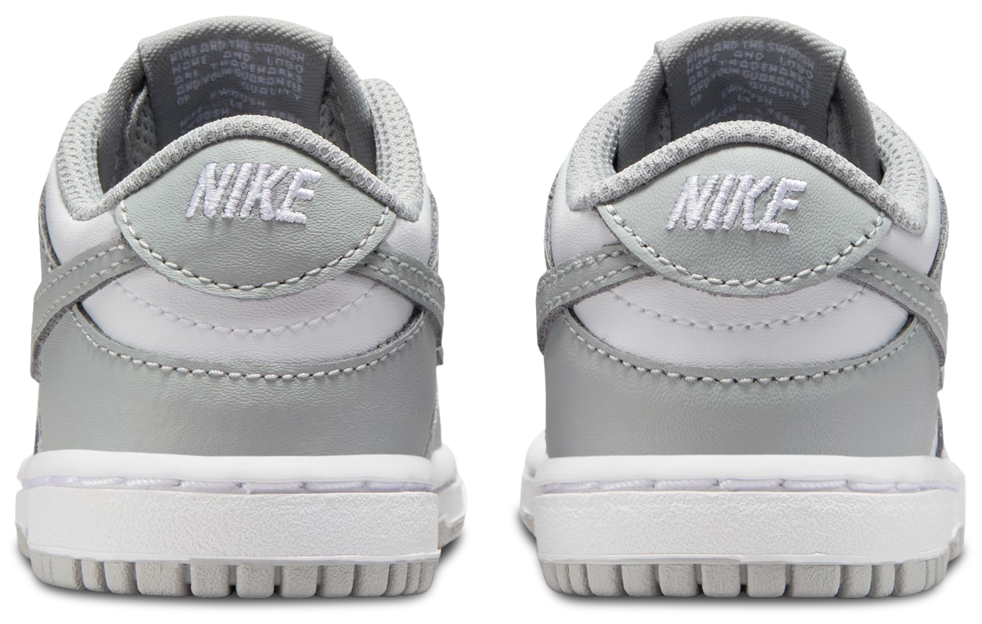 Nike Dunk Low 童款 - White/Light Smoke Grey/White - Image 3