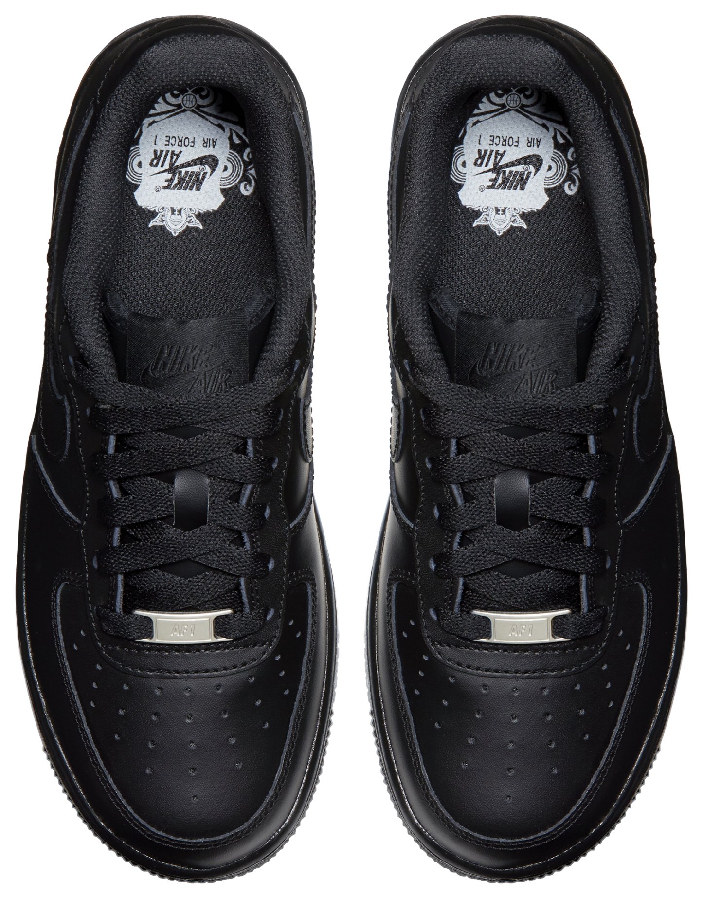 Nike Air Force 1 Low 童款 - Black/Black - Image 4