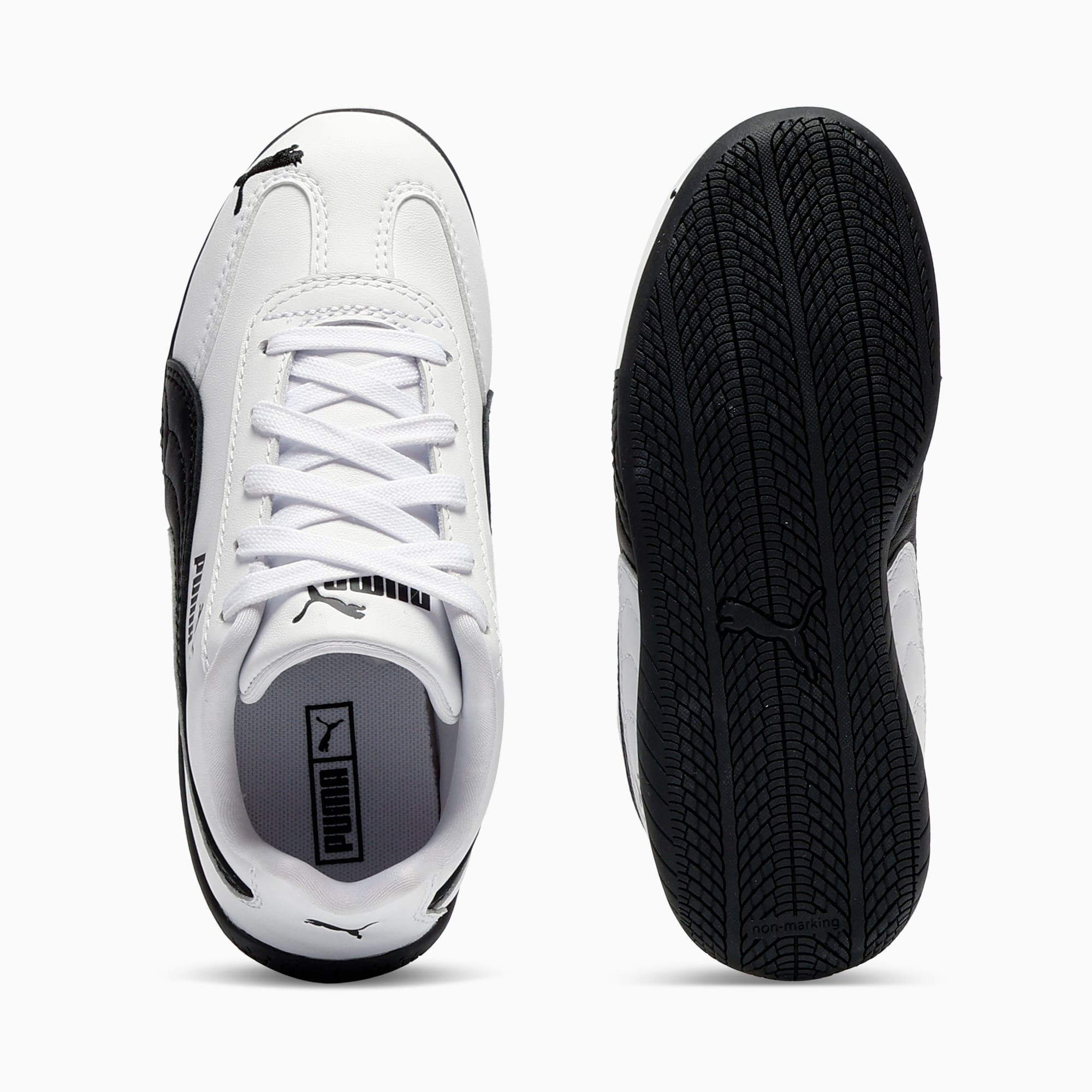 Speedcat Leather Little Kids' Sneakers - PUMA White-PUMA Black - 4