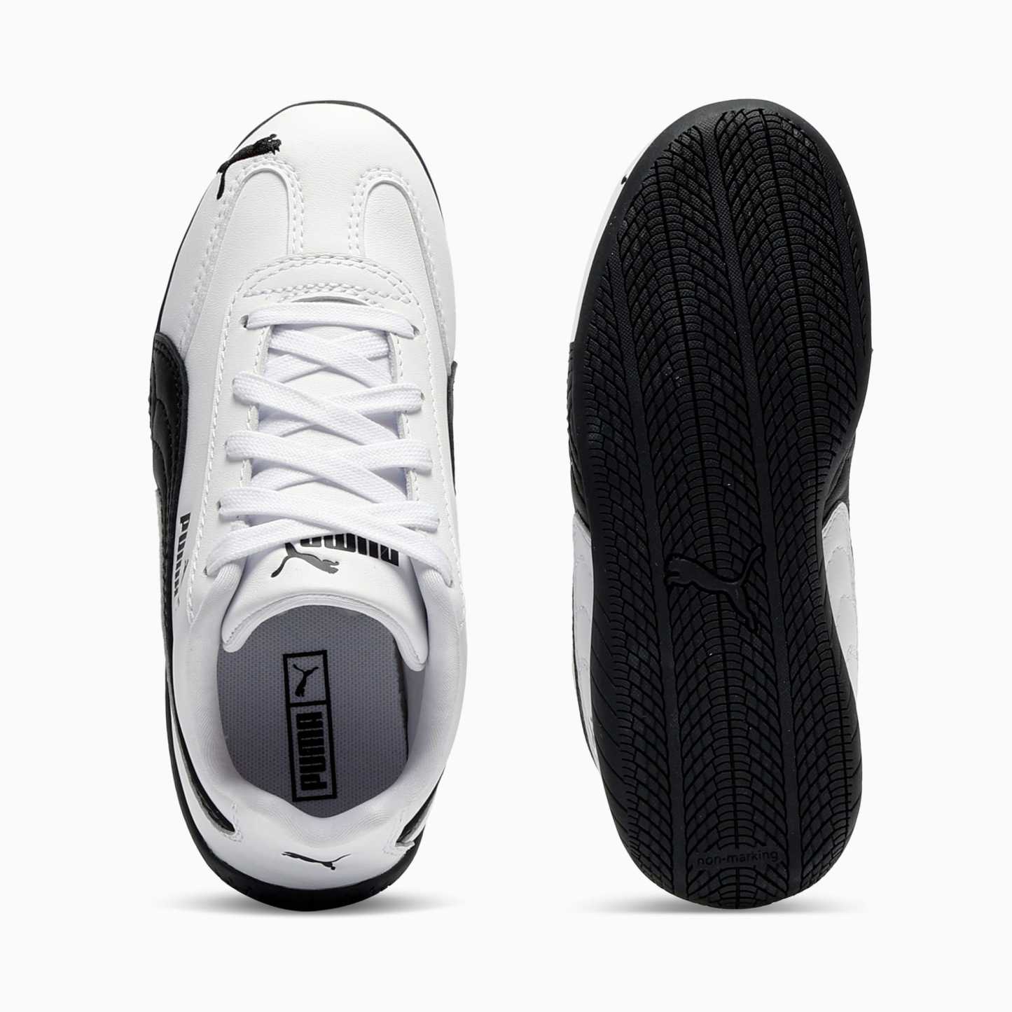 Speedcat Leather Little Kids' Sneakers - PUMA White-PUMA Black - 4