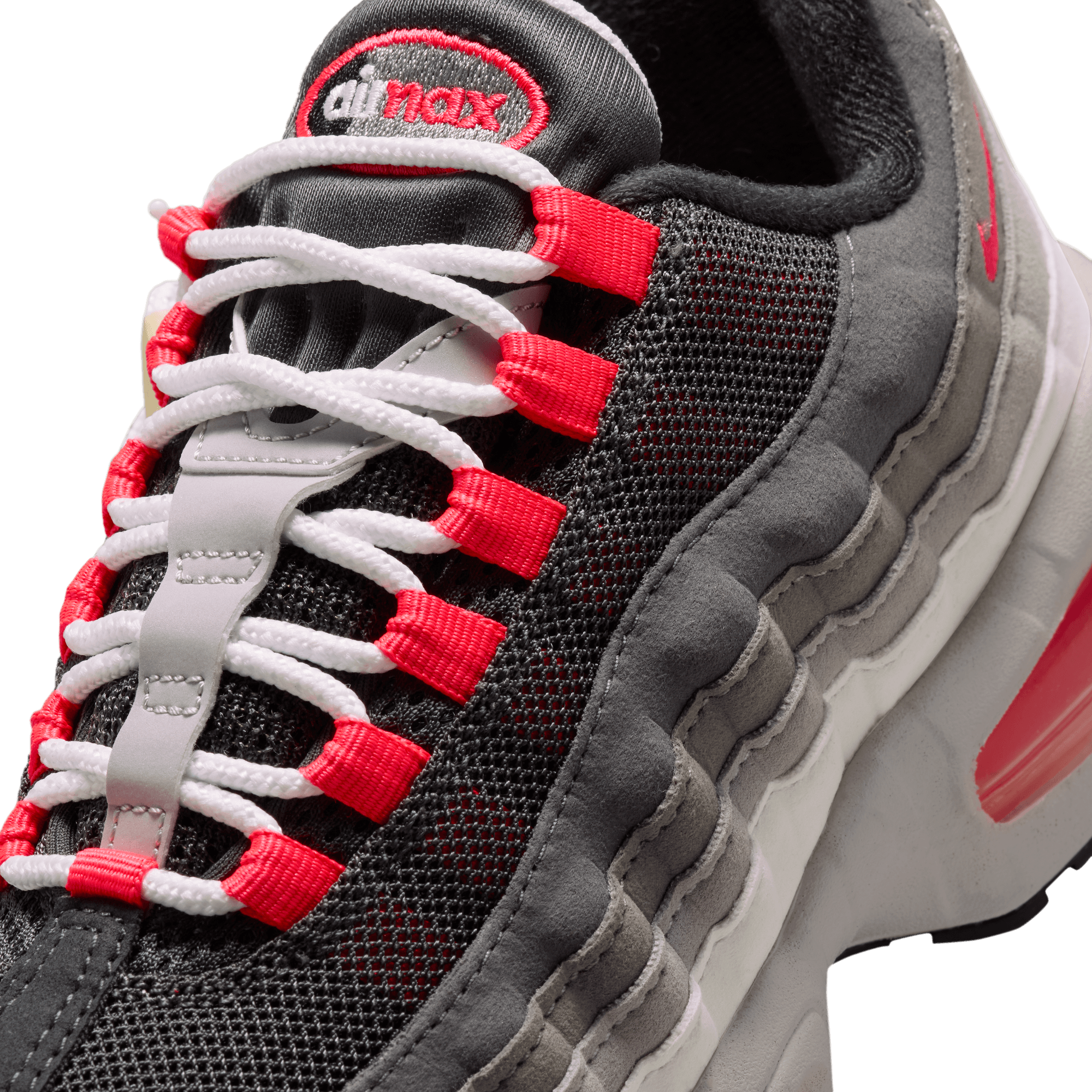 Nike Air Max 95 童款 - Anthracite/Solar Red - Image 7