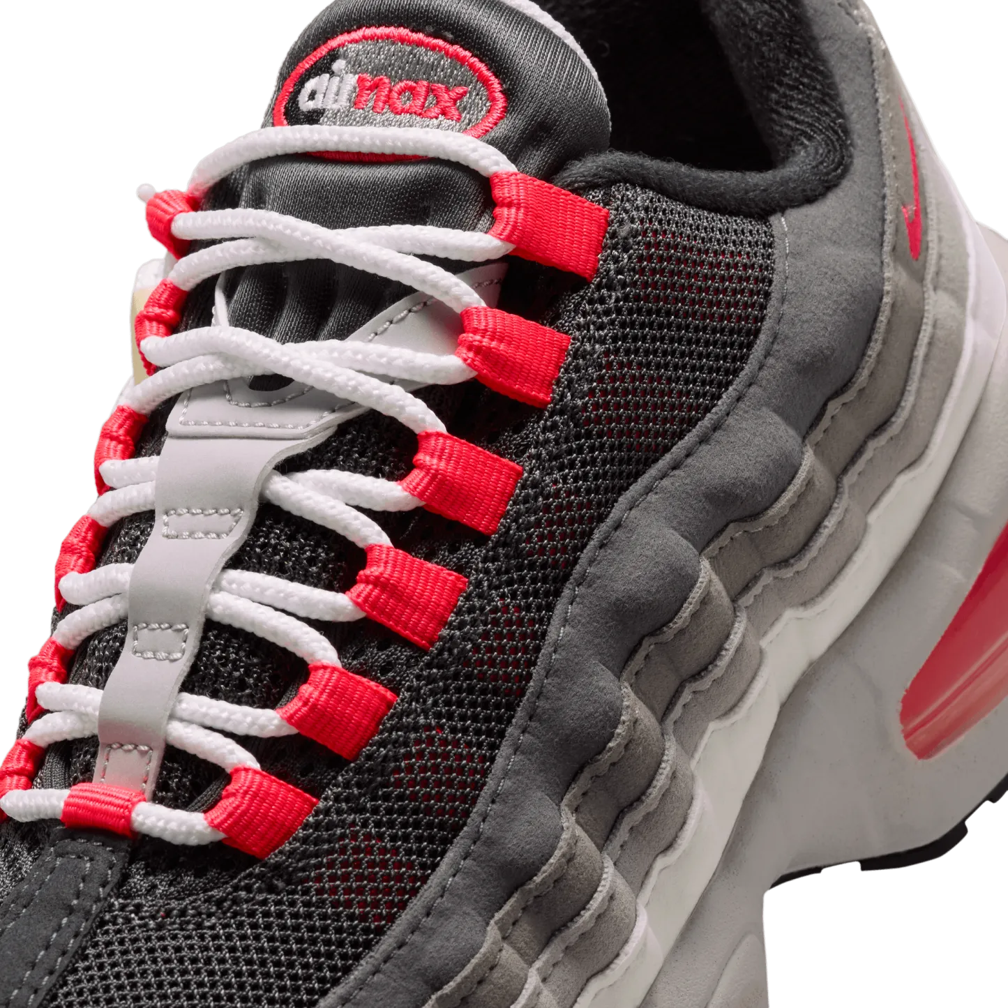 Nike Air Max 95 童款 - Anthracite/Solar Red - Image 7