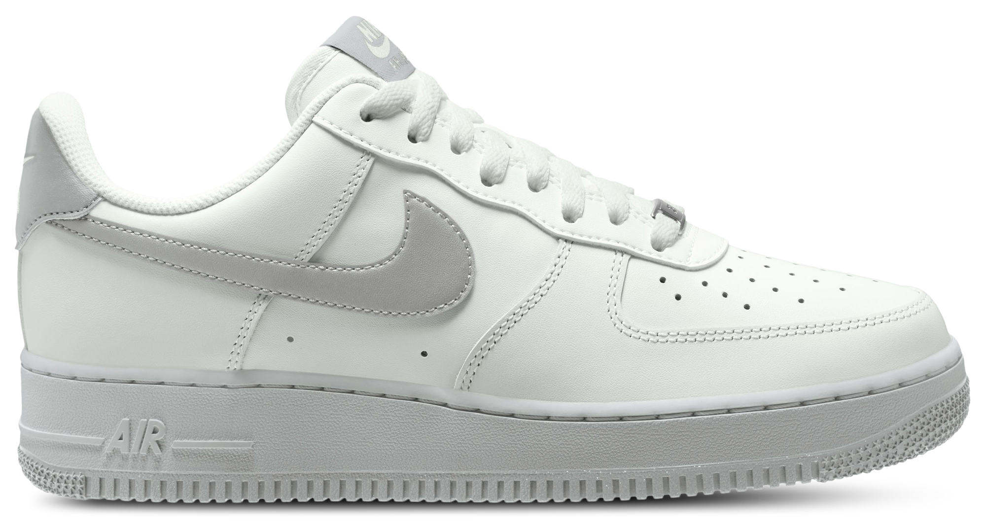 Nike Air Force 1 Low '07 - Summit White/Summit White/Strata Gray - Image 1