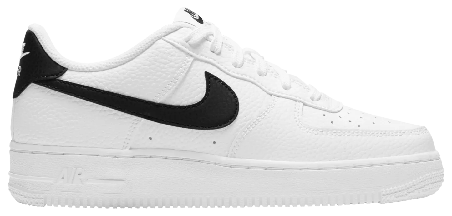 Nike Air Force 1 Low 童款 - White/Black - Image 1