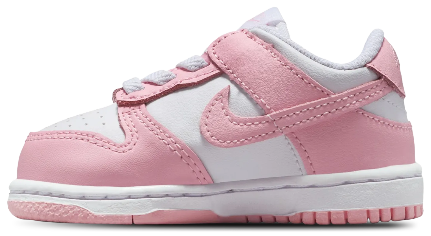 Nike Dunk Low 童款 - Soft Pink/White - Image 2