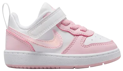 Nike Court Borough Low Recraft 童款 - Pink Foam/White - Image 1