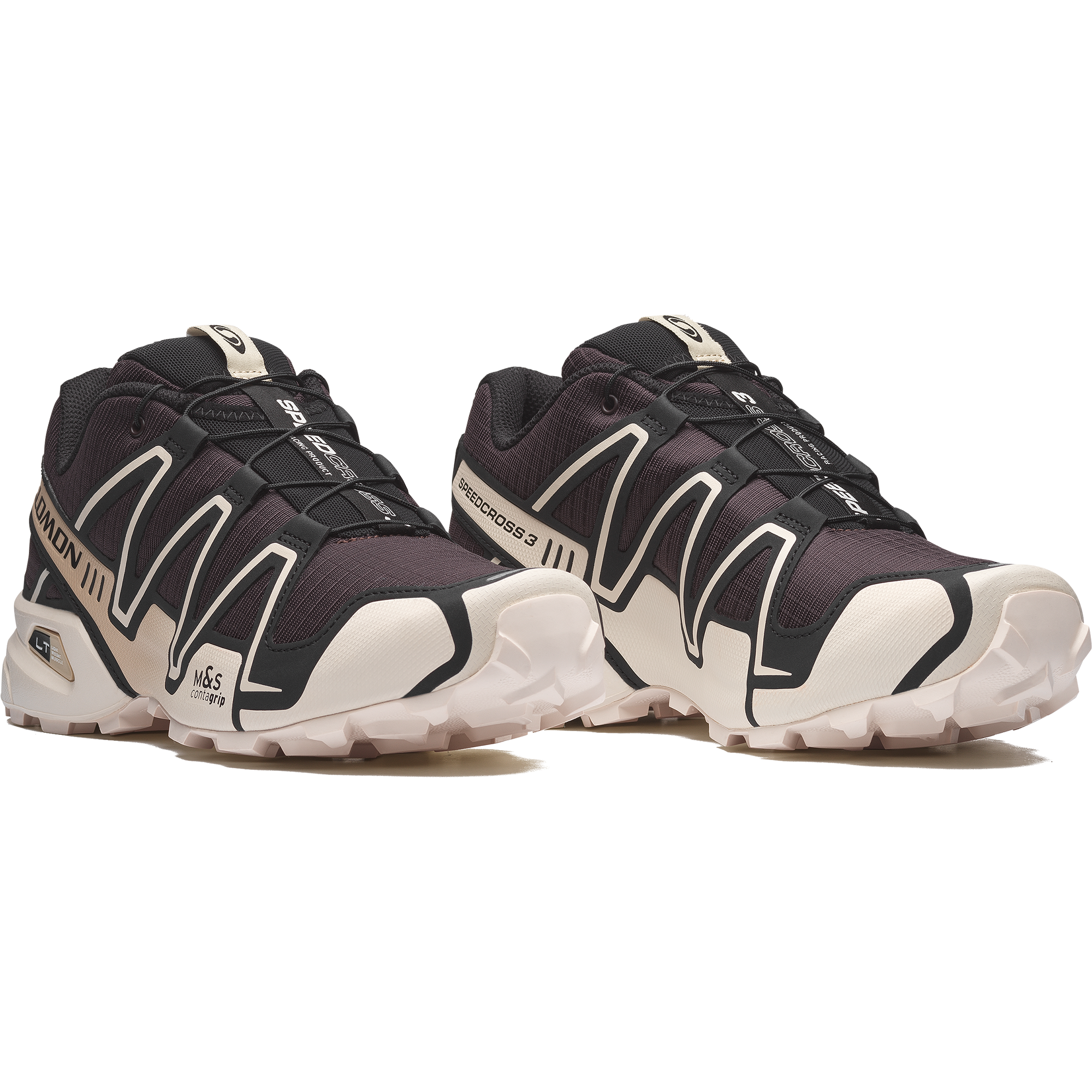 Salomon SPEEDCROSS 3 - Black Coffee / Vanilla Ice / Bog - View 3