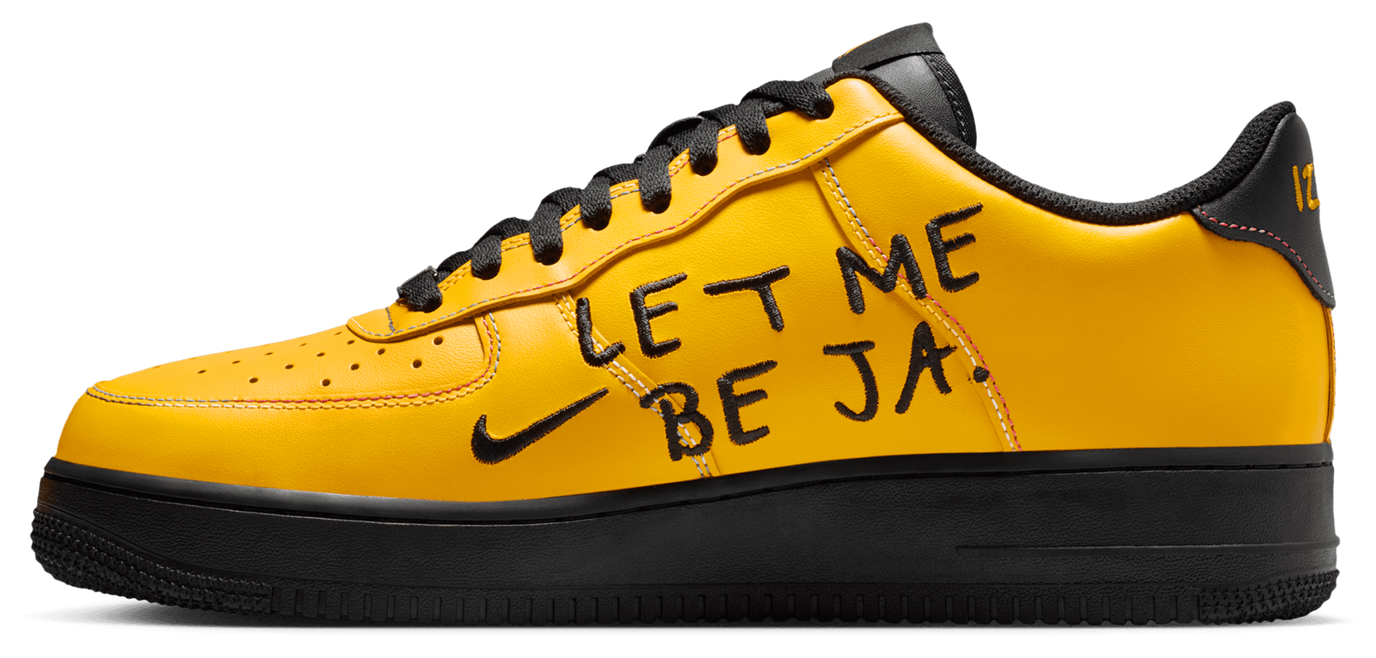 Nike Air Force 1 '07 JA - Sundial/Black/Cobalt Bliss - Image 2