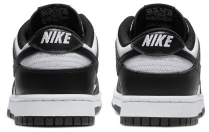 Nike Dunk Low Retro - White/White/Black - Image 3