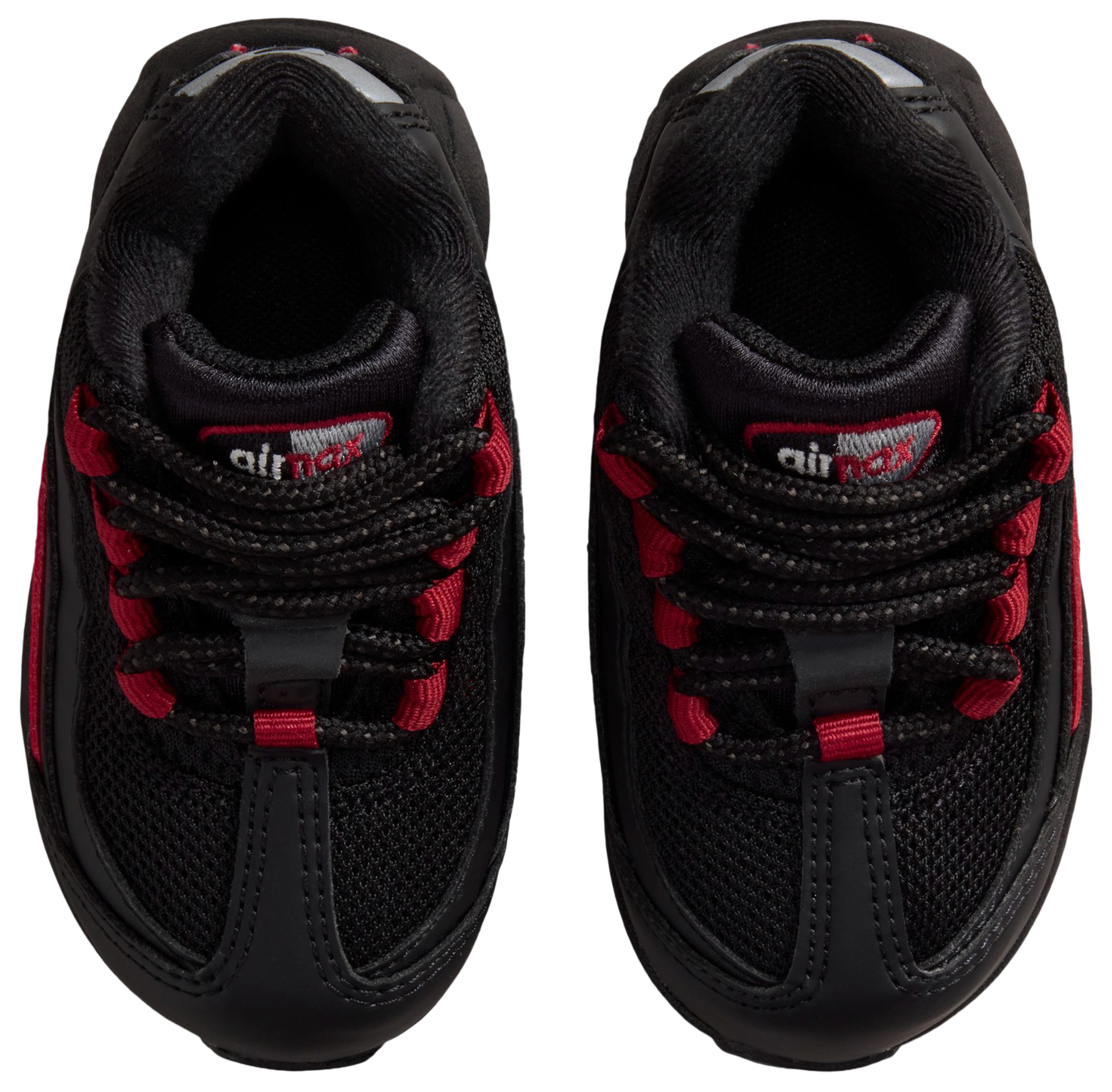 Nike Air Max 95 Recraft 童款 - Team Crimson/Wolf Grey/Black - Image 4