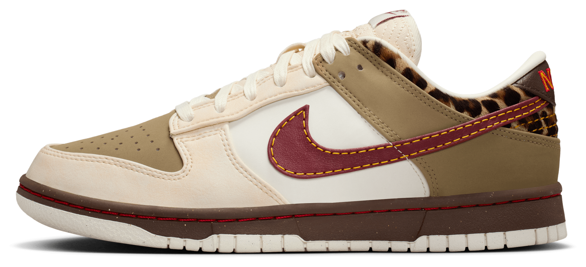 Nike Dunk Low NA29 - Baroque Brown/Khaki/Team Red - Image 2