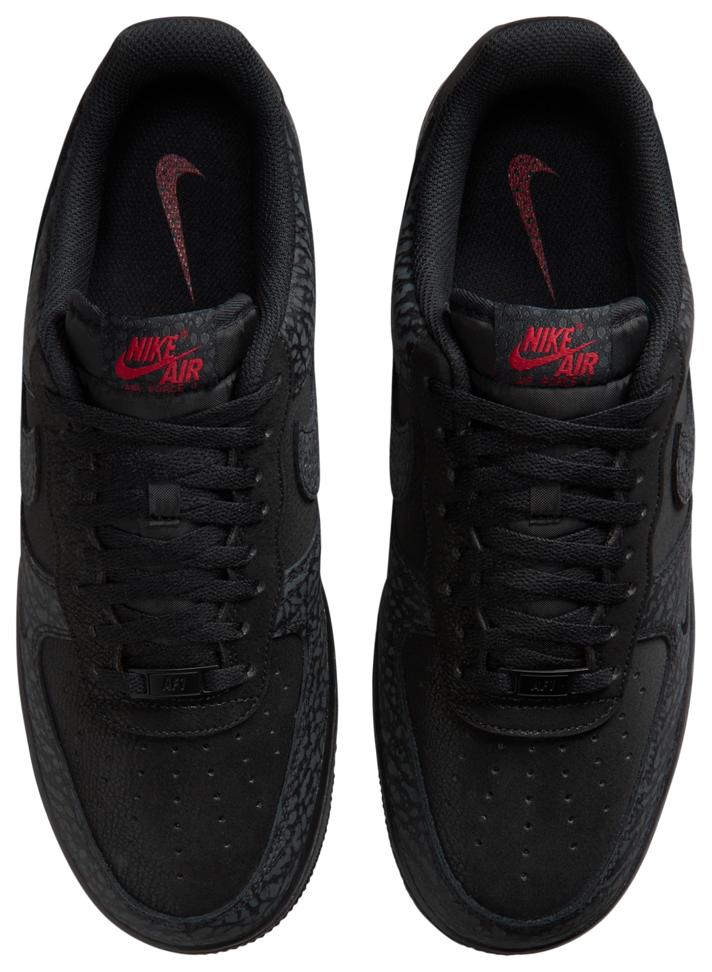 Nike Air Force 1 Low LE - Black/Tough Red/Dark Smoke Grey - Image 4