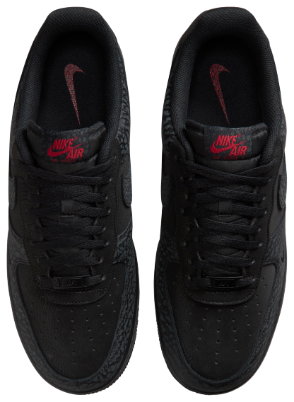 Nike Air Force 1 Low LE - Black/Tough Red/Dark Smoke Grey - Image 4