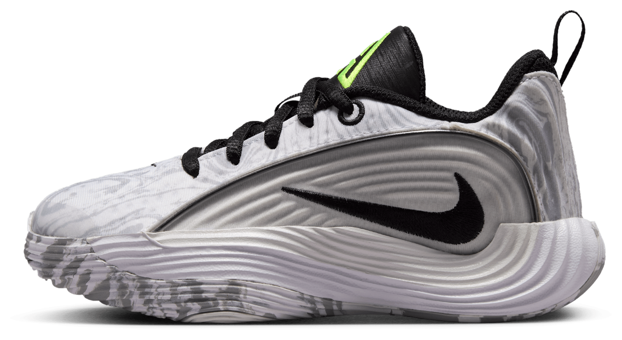 Nike Giannis Immortality 5 童款 - White/Metallic Silver/Off White - Image 2